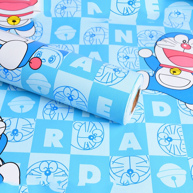 ม้วน 5-10 เมตร BLUE NUMBER DOLLAR วอลล์เปเปอร์รูปลอกกว้าง 45 ซม