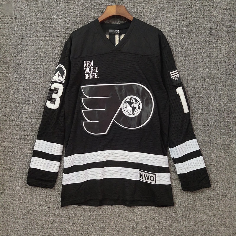 NHL Hockey JERSEY Hockey JERSEY เสื้อยืดแขนยาวยาว Hip Hop Hip Hockey JERSEY ชุดกีฬาคู่