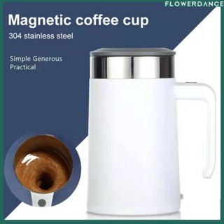 อัพเกรดใหม่ Self Stir Mug Auto Self ผสม Self Stirring ถ้วยสแตนเลสสำหรับกาแฟ/ชา/ช็อกโกแลตร้อน/นมผสมถ้วยดอกไม้