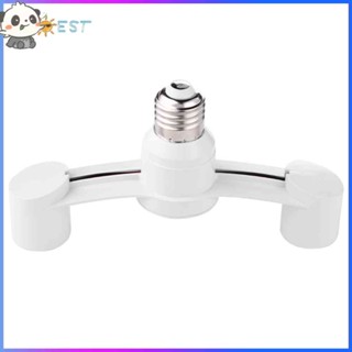 ❉ดีที่สุด❉ อะแดปเตอร์ซ็อกเก็ตหลอดไฟ E27 Splitter 2 Heads Lamp Base Converter Light Holder Use LED หรือประหยัดพลังงานโคมไฟ 2