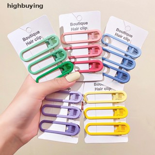 [highbuying] กิ๊บติดผมโลหะ ไล่โทนสี 3 ชิ้น พร้อมส่ง