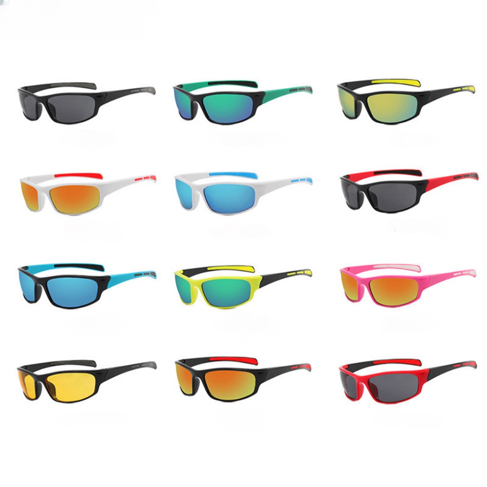 แว่นตากันแดด Uv400 มองเห็นที่มืด สําหรับขี่จักรยาน เล่นกีฬากลางแจ้ง