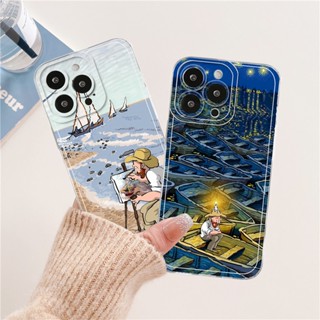 เคสโทรศัพท์มือถือ ซิลิโคนนุ่ม ลายภาพวาดสีน้ํามัน Van Gogh DCT สําหรับ Huawei Honor Play4 20 30 50 70 60 30Lite 20S X9 X10 V30 Pro V40 8X 9X 9XPro Play3 X20SE