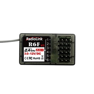 R6f 2.4Ghz 6CH ตัวรับสัญญาณ RC คุณภาพดี อุปกรณ์เสริมหมวกกันน็อคแบบเรียลไทม์