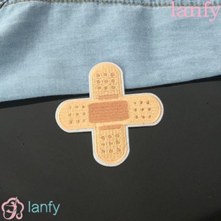 Lanfy แผ่นแพทช์ ลายยาน่ารัก DIY สําหรับตกแต่งเสื้อผ้า