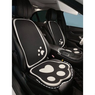 Car Cushion Summer Ice Silk Cartoon Panda Suitable for All Seasons Car Seat Cover Cute Car Mats Seat Cushion Cool Pad Summer Ymxh