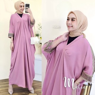 Melia Kaftan ผ้าลูกไม้ สไตล์มุสลิม โมเดิร์น สําหรับผู้หญิง