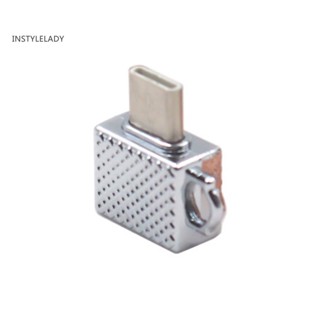 Instylelady อะแดปเตอร์ชาร์จ ส่งข้อมูล Mini Type-c เป็น USB ตัวเมีย สําหรับโทรศัพท์มือถือ