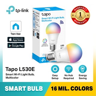 Light ⚡️หลอดไฟ อัจฉริยะ⚡️ 16 ล้านเฉดสี TP-LINK (Tapo L530E) Smart WiFi LED Light, Multicolor เปลี่ยนสีได้ ผ่านแอพ 1y.