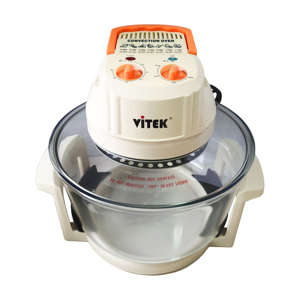 เครื่องใช้ไฟฟ้าในครัวขนาดเล็ก Vitek หม้ออบลมร้อน 12 ลิตร หม้ออบไร้น้ำมัน  หม้ออบพิซซา หม้ออบขนมเค้ก