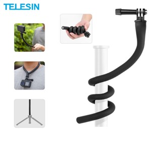 Telesin เมาท์ยึดกล้องแอคชั่น ขนาดเล็ก สําหรับ Gopro Insta360 DJI Action Mini Camera Octopus Tripod Phone Holder Clip Stand Elastic Mount