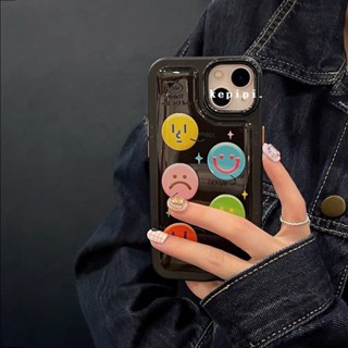 Colorful Smiley Face Phone Case for Iphone 13promax Phone Case for Iphone12/11P Transparent Soft XS