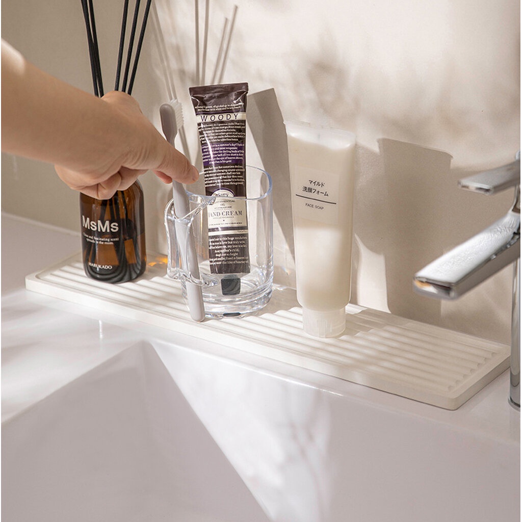 Omocha - Japan water absorbent pad ถาดหินรองซับน้ำวางขอบอ่างล้างจาน แผ่นหินซับน้ำ