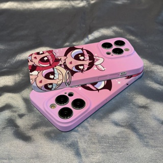 เคสโทรศัพท์มือถือแบบแข็ง กันกระแทก ลายการ์ตูน Powerpuff Girls สําหรับ iPhone 7 8 Plus XS XR X XS max 11 12 13 14 11 Pro max 12 Pro max 13 Pro max 14 Pro max เคส