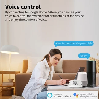 Ewelink สวิตช์อัจฉริยะ WiFi ไร้สาย รองรับ eWeLink APP รองรับ Amazon Alexa Google Home ควบคุมด้วยเสียง