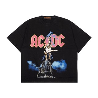 Acdc เสื้อยืด โอเวอร์ไซซ์ ซักได้