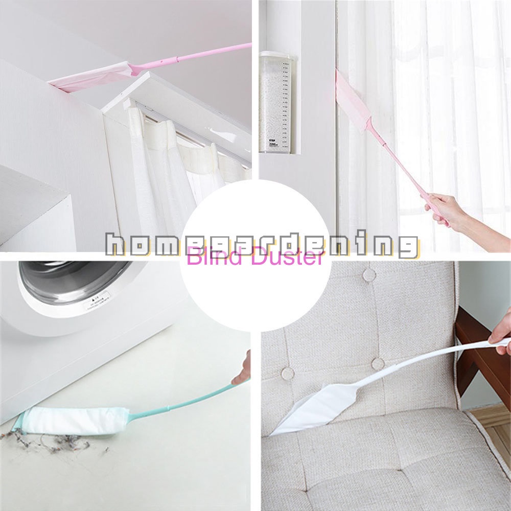 แปรงปัดฝุ่น แบบยาว ไม่ทอ ถอดออกได้ พร้อมกระดาษฝุ่น 10 ชิ้น - รูปที่ 2