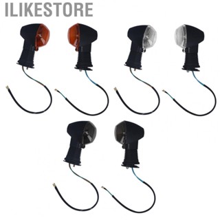 Ilikestore Front Indicator Lights  1 Pair Motorcycle Front Turn Signal Black  for Motorbike