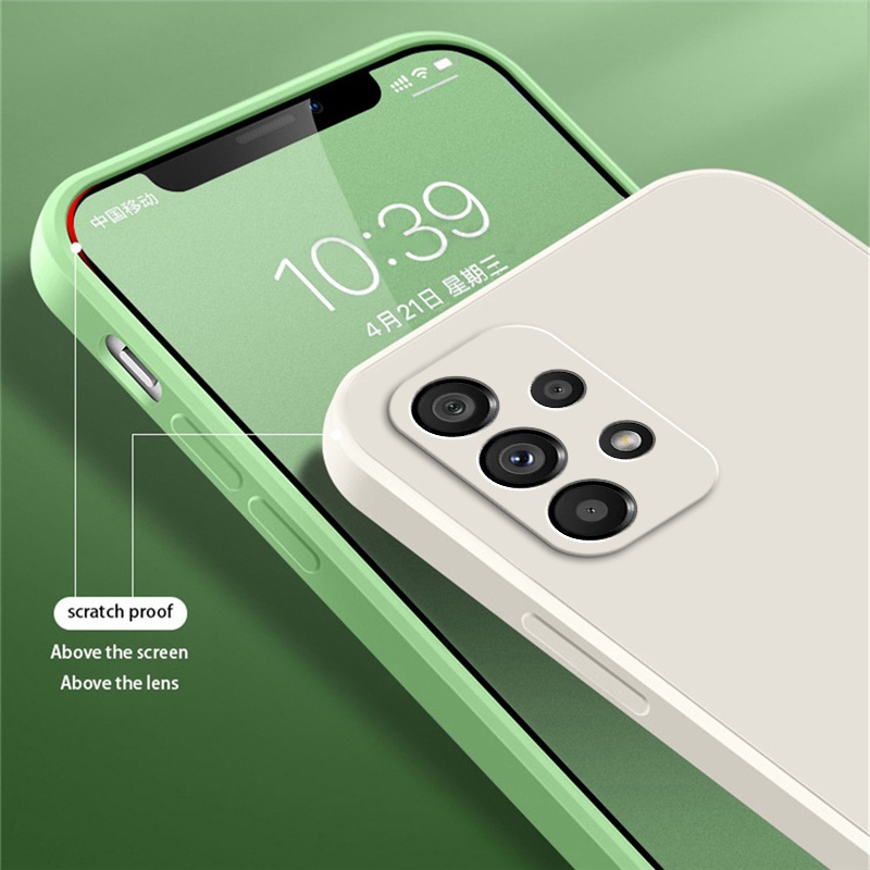 เคสโทรศัพท์มือถือ ซิลิโคนนิ่ม ทรงสี่เหลี่ยม กันน้ํา รูปที่ 4