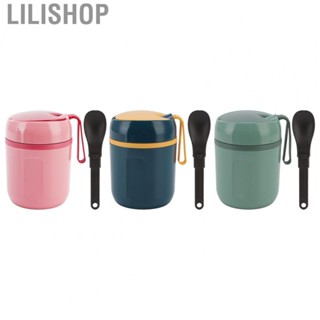 Lilishop Double Layer Insulated  Jar 480ml 304 Stainless Steel Thermal Soup Con