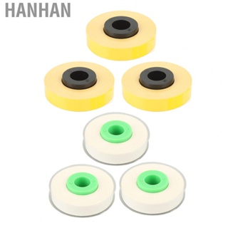 Hanhan Label Maker Tape  Each 26.2ft Length Scratch Resistant PET Material 3 Roll Label Maker Tape Refills Evenly Inking  for 380 390 for Test Tube