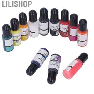 Lilishop 12 Colors Epoxy Resin Dye  DIY Handcraft Even Luster Epoxy Resin Pigment  for Craft