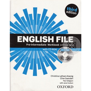 Bundanjai (หนังสือเรียนภาษาอังกฤษ Oxford) English File 3rd ED Pre-Intermediate : Workbook without Key +iChecker (P)