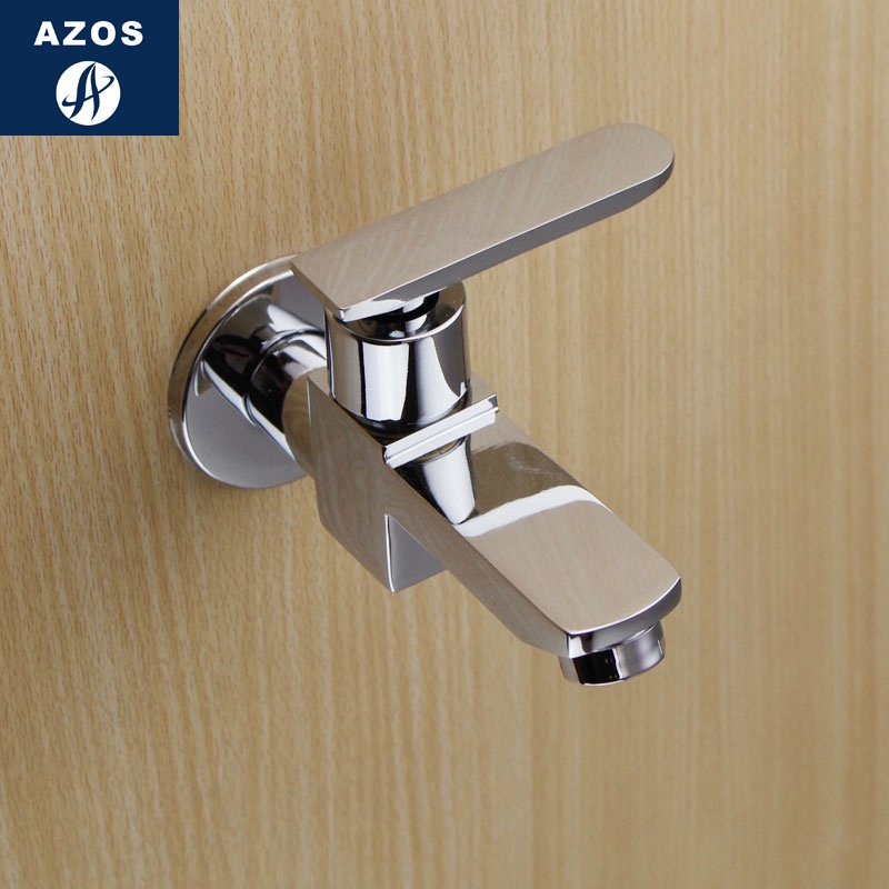 ก๊อกในห้องน้ำ ก๊อกสระว่ายน้ำ ขนาดเล็ก ทองแดงทั้งหมด ก๊อกน้ำ 4 จุด เรียบง่ายทันสมัย - รูปที่ 4