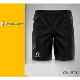 Felet Fleet กางเกงขาสั้น สีดํา ทอง สําหรับเล่นแบดมินตัน CN270 CN266 (Yonex Jersey Apacs )