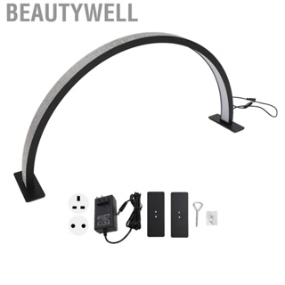 Beautywell Half Moon Light  Stepless Eye Protection Multi Functional Dimmable Half Moon Lamp 100-240V with 2 Bases for Eyelash for Beauty Salon