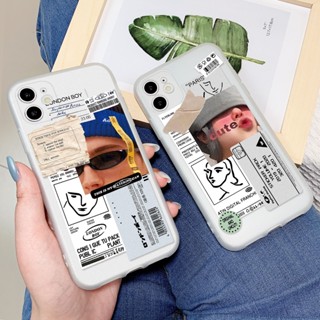 เคสโทรศัพท์ ซิลิโคนนุ่ม ใส กันกระแทก ลายคู่รักน่ารัก สําหรับ Huawei Y5 Y6 2018 Y7 2019 Y9 Pro Prime Y5P Y6P Y7P Y6S