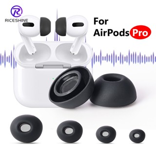 แผ่นรองหูฟังซิลิโคน กันลื่น ลดเสียงรบกวน ทนทาน คุณภาพสูง สําหรับ AirPods Pro XS S M L 4 ขนาด 2 ชิ้น ต่อคู่