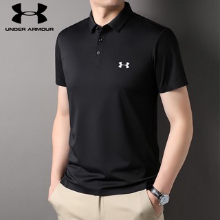 Under.armour เสื้อโปโลแขนสั้นลําลอง แบบนิ่ม สวมใส่สบาย แฟชั่นฤดูร้อน สไตล์นักธุรกิจ สําหรับผู้ชาย [M-3XL]