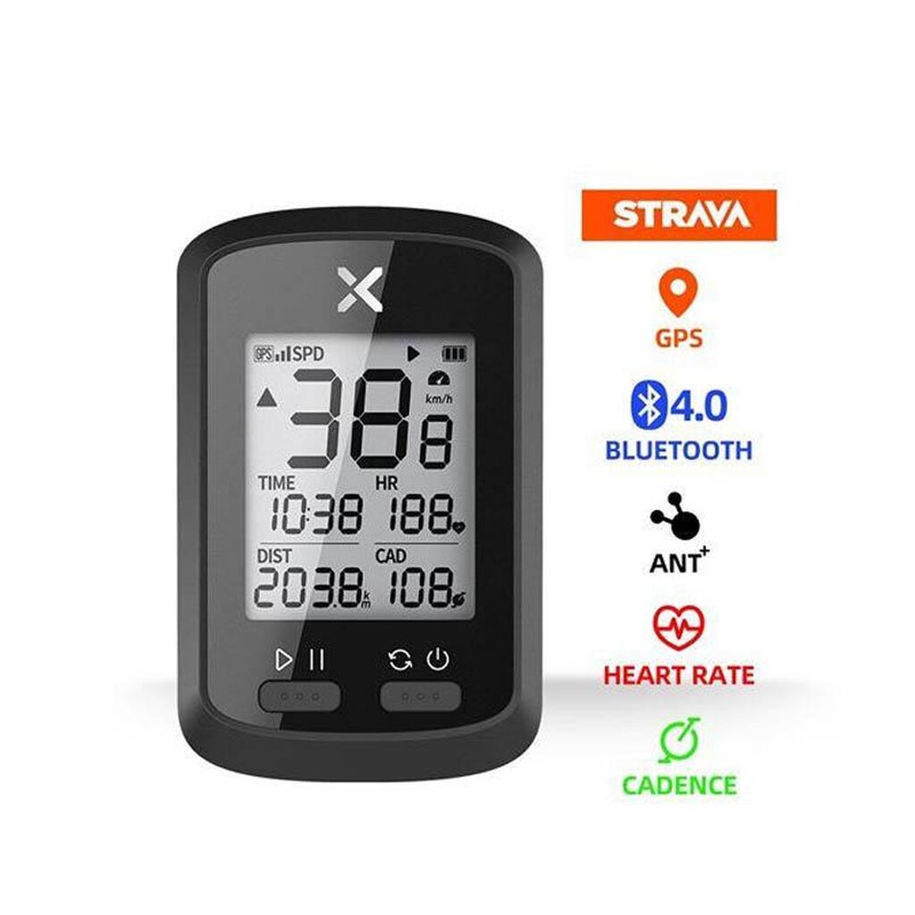 ไมล์วัดความเร็วจักรยานระบบ GPS XOSS G+