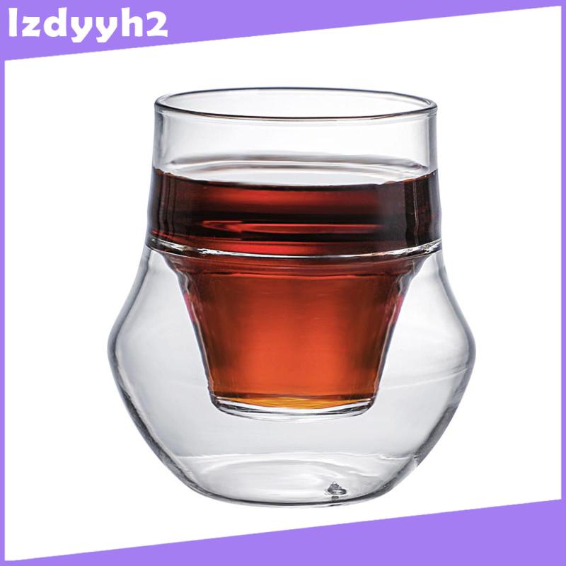 [Lzdyyh2] แก้วกาแฟ แบบใส สองชั้น สําหรับปาร์ตี้ บาร์ ครัวเรือน