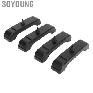 Soyoung 4012 326 681S  4-1/4in Black 4pcs 3 Core Radiator Support Pads Rubber  for Car