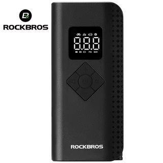 【TH Delivery】ROCKBROS ที่สูบลมยางอัจฉริยะ 150PSI ชาร์จเร็ว 2000mAh ไฟส่องสว่าง พกพาสะดวก เหมาะสำหรับยางรถยนต์ มอเตอร์ไซค์ จักรยาน