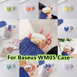 【ของแท้】เคสหูฟัง แบบนิ่ม ลายการ์ตูน สําหรับ Baseus WM05 WM05