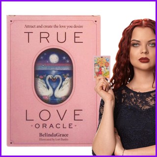 ไพ่ทาโรต์ภาษาอังกฤษ True Love Oracle Fate Divination สําหรับงานปาร์ตี้