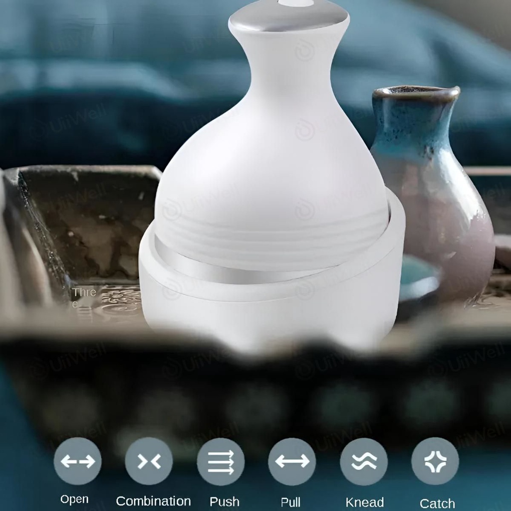 massage products Automatic Silicon Head Scalp Massager Cat Head Massager Machine ที่นวดหัวน้องหมาน้อ