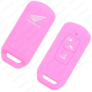 เคสกุญแจรีโมตซิลิโคน 2 ปุ่ม สําหรับรถจักรยานยนต์ Honda Scoopy 2023 ADV 160 PCX 160 Vario 160 125 Forza 350 Lead 125 Vision Airblade