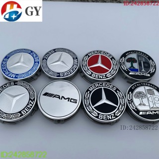 [พร้อมส่ง] ฝาครอบดุมล้อรถยนต์ 75 มม. สําหรับ Benz w212 W213 W253 GLE GLC