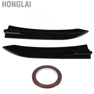 Honglai Car Rear Side Diffuser Rear Bumper Diffuser Rear Bumper Canard Protector Perfect Fit Scratch Resistant for Car