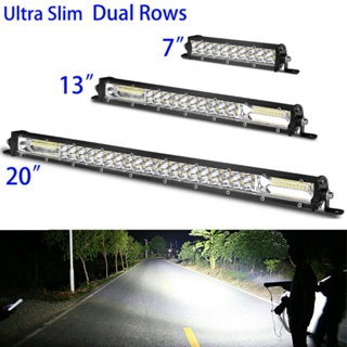 ⚡READYSTOCK⚡Upgraded Performance Dual Row LED Fog Light Bar Lamp Combination 7/13/20 inch