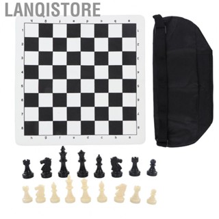 Lanqistore Chess Game Board Set  Leisure Toy Bottom  Slip Portable Travel Chess Board Game Set  for Camping for Family Gatherings