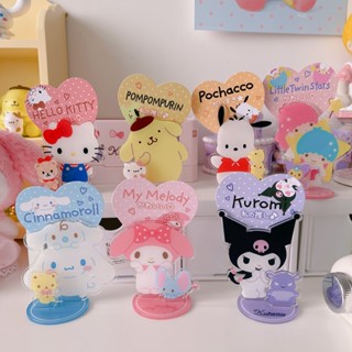 SANRIO คลิปหนีบรูปภาพอะคริลิค รูปซานริโอ้ สําหรับตกแต่งโต๊ะ