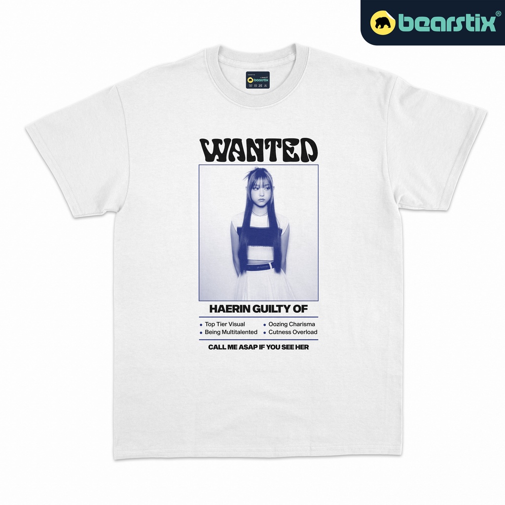📦พร้อมส่ง Bearstix - เสื้อยืด ลาย Wasted Haerin  Kaos New Jeans - Baju Kpop  Tshirt Bunnies - Baju T