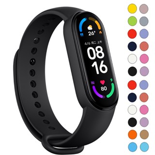 สายเปลี่ยน สําหรับ Xiaomi Mi Band 8 7 6 5 4 3 สร้อยข้อมือ ซิลิโคนนิ่ม ป้องกันการสูญหาย สร้อยข้อมือสมาร์ทวอทช์ สายรัดข้อมือ อุปกรณ์เสริม