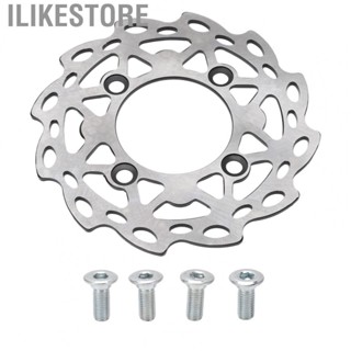 Ilikestore Rear Brake Disc Rotor  Rear Brake Disc Steel Alloy 185mm Simple Operation Long Lifespan  for 50‑160cc Dirt Pit Bike Motorcycle