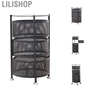 Lilishop Rotating Storage Shelves Rack Large  Multi Layers Removable Round Storage Shelves for Kitchen